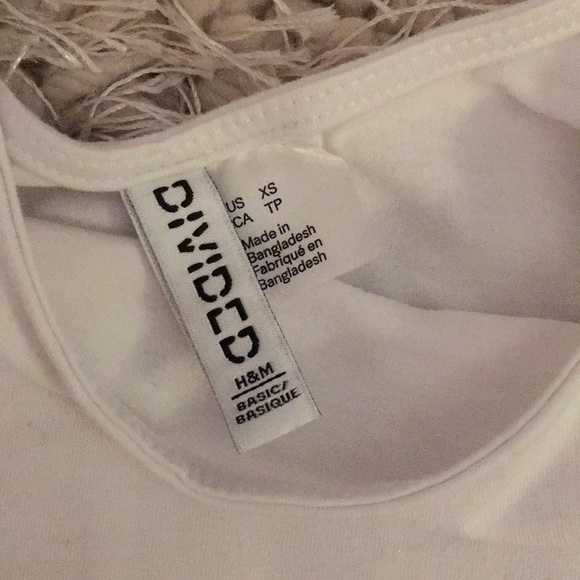 White H&M cropped tank - Picture 3 of 3